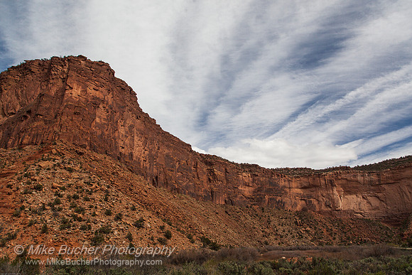 Dolores Canyon Bluff & Clouds