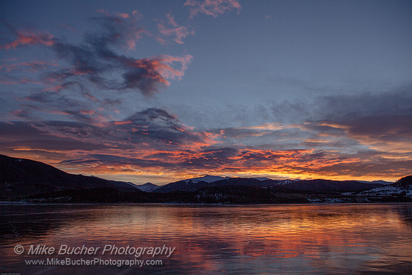 Icy Sunrise Reflection
